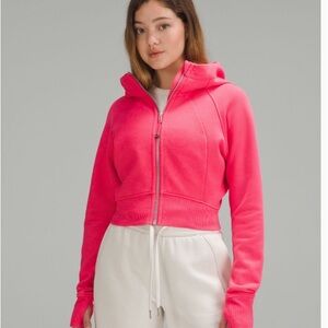 Lululemon cropped full zip scuba